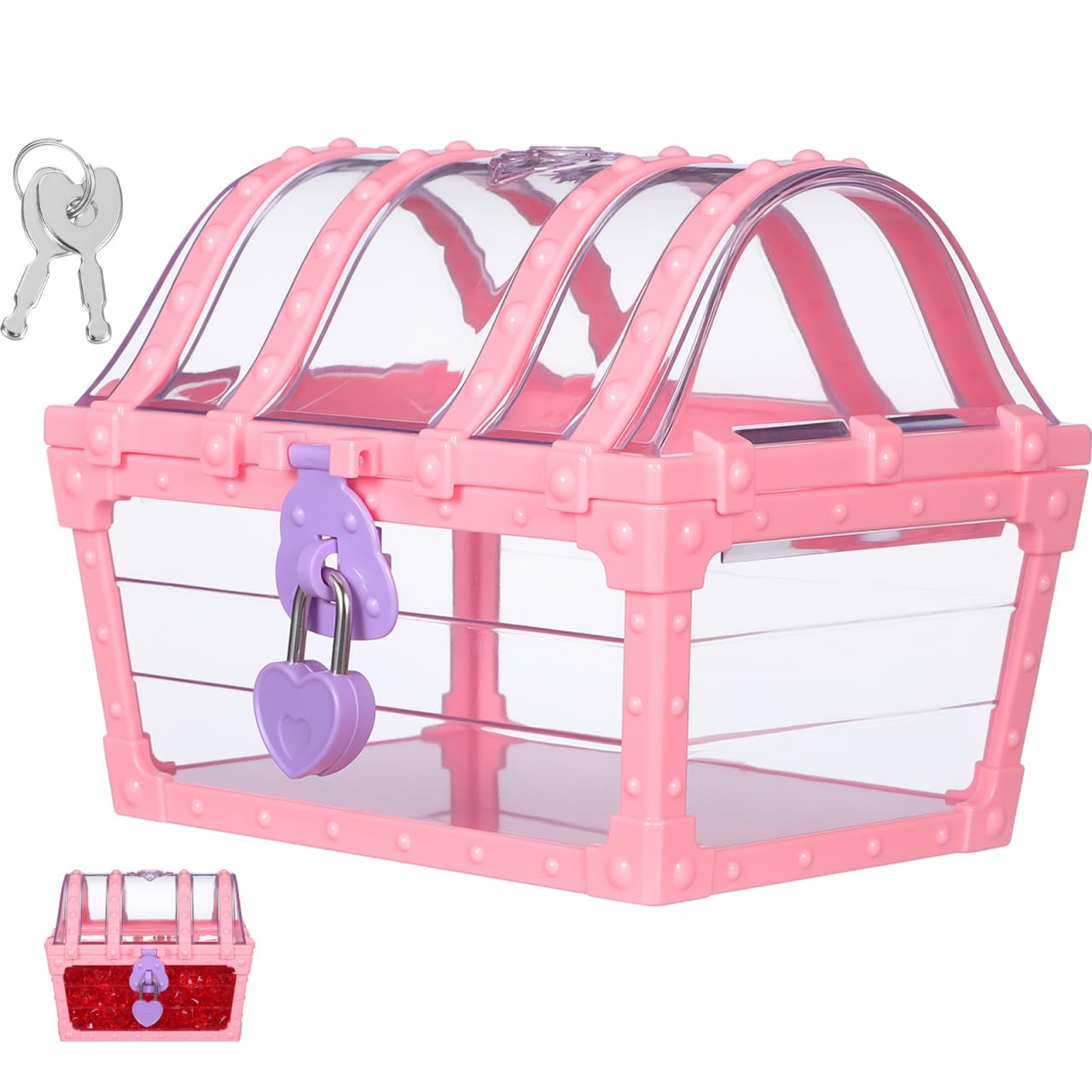 小*海様 アクセサリーまとめ売りBOX付き Amazon.com: Toyvian Girls Jewelry Box Organizer, Treasure Chest